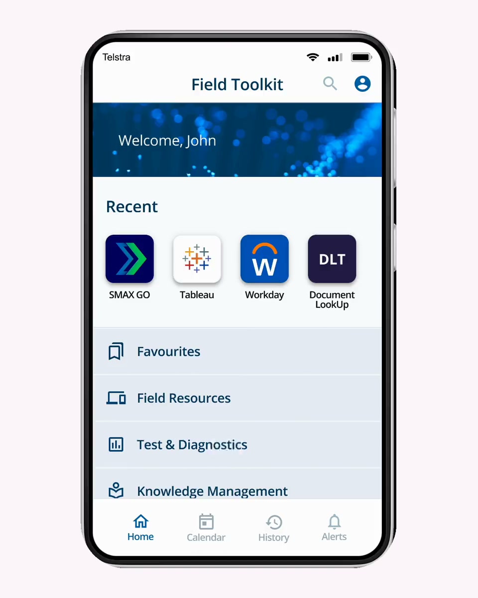 Field Toolkit home screen on a phone