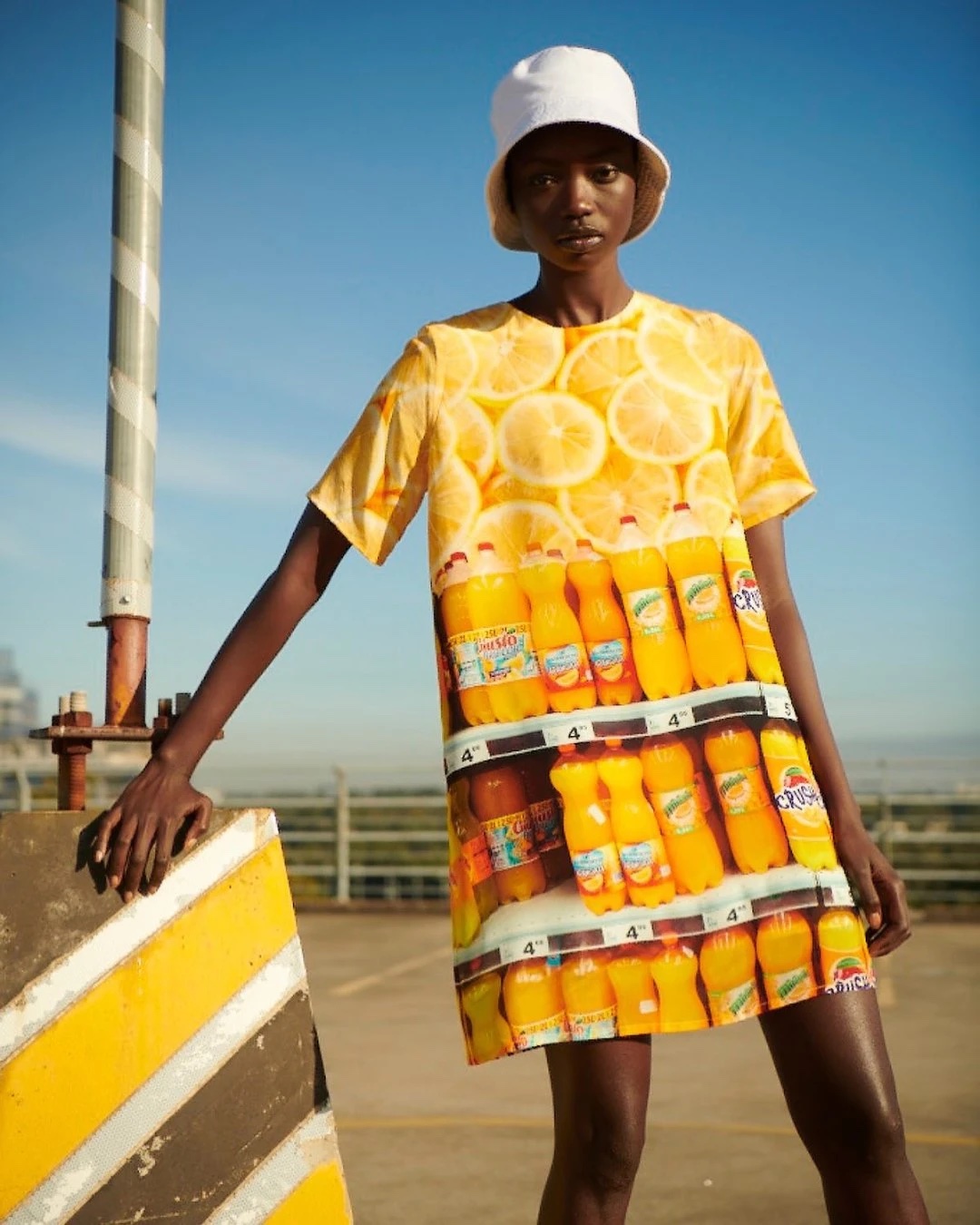 Orange Fizz T-shirt dress